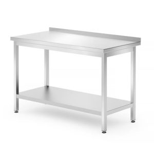 Hendi - Stół przyścienny z półką - skręcany, głębokość 700 mm, HENDI, Kitchen Line, 1200x700x850 mm, 1200x700x(H)850mm Wariant podstawowy