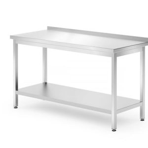 Hendi - Stół przyścienny z półką - skręcany, głębokość 700 mm, HENDI, Kitchen Line, 1400x700x850 mm, 1400x700x(H)850mm Wariant podstawowy