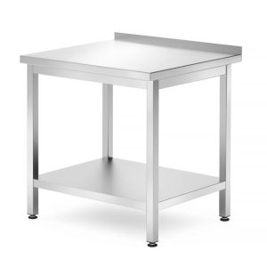 Hendi - Stół przyścienny z półką - skręcany, głębokość 700 mm, HENDI, Kitchen Line, 800x700x850 mm, 800x700x(H)850mm Wariant podstawowy