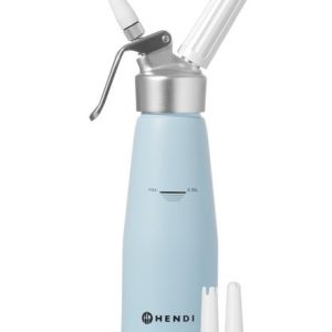 Hendi - Syfon do bitej śmietany, HENDI, 0,5L, Błękitny, ?80x(H)260mm Wariant podstawowy