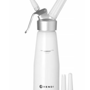 Hendi - Syfon do bitej śmietany, HENDI, Kitchen Line, 0,5L, ?80x(H)260mm Wariant podstawowy