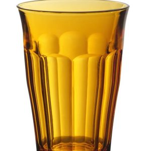 Hendi - Szklanka wysoka PICARDIE AMBER, 0,36L, pomarańczowy, 6 szt., o88x(H)124mm Wariant podstawowy