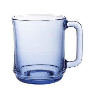 Hendi - Szklanka z uchem LYS MARINE, 0,31L, niebieski, 6 szt., o80x(H)100mm Wariant podstawowy