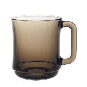 Hendi - Szklanka z uchem LYS SEPIA, 0,31L, brązowy, 6 szt., o80x(H)100mm Wariant podstawowy