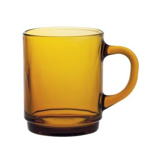 Hendi - Szklanka z uchem VERSAILLES AMBER, 0,26L, pomarańczowy, 6 szt Wariant podstawowy