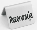Hendi - Tabliczka informacyjna "Rezerwacja" Wariant podstawowy