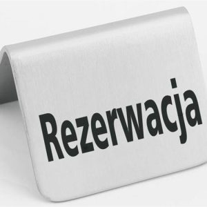 Hendi - Tabliczka informacyjna "Rezerwacja" Wariant podstawowy