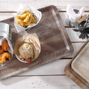 Hendi - Taca do serwowania 330x430 mm z nadrukiem drewna dąb Wariant podstawowy