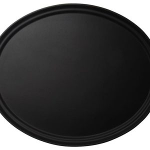 Hendi - Taca do serwowania CAMBRO CAMTREAD® owalna, antypoślizgowa czarna