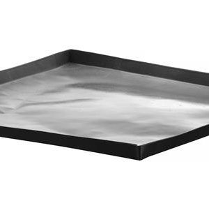 Hendi - Tacka do pieców konwekcyjno-mikrofalowych, nieprzywierająca, HENDI, czarny, 280x280x(H)18mm Wariant podstawowy