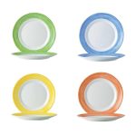 Hendi - Talerz deserowy Brush pomarańczowy [kpl.]