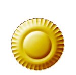 Hendi - Talerz deserowy PICARDIE AMBER, pomarańczowy, o205x(H)20mm Wariant podstawowy