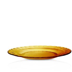 Hendi - Talerz płytki PICARDIE AMBER, Duralex, ø260x(H)19mm Wariant podstawowy