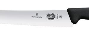 Hendi - Victorinox Fibrox Nóż cukierniczy, ząbkowany, 26 cm, czarny Wariant podstawowy