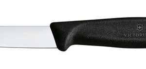 Hendi - Victorinox Swiss Classic Nóż do jarzyn, gładki, 8 cm, czarny Wariant podstawowy