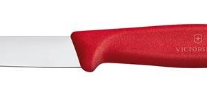 Hendi - Victorinox Swiss Classic Nóż do jarzyn, gładki, 8 cm, czerwony Wariant podstawowy