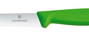 Hendi - Victorinox Swiss Classic Nóż do jarzyn, ząbkowany, 100mm, zielony Wariant podstawowy