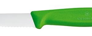 Hendi - Victorinox Swiss Classic Nóż do jarzyn, ząbkowany, 80mm, zielony Wariant podstawowy
