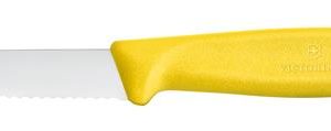 Hendi - Victorinox Swiss Classic Nóż do jarzyn, ząbkowany, 80mm, żółty Wariant podstawowy