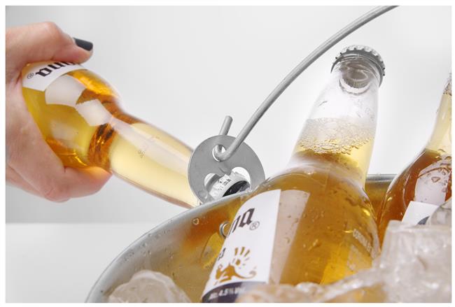 Hendi - Wiaderko do piwa z bocznym otwieraczem do butelek Wariant podstawowy - obrazek 3