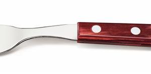 Hendi - Widelec stołowy steak/pizza, linia Horeca, czerwony - zestaw 12 szt. Wariant podstawowy