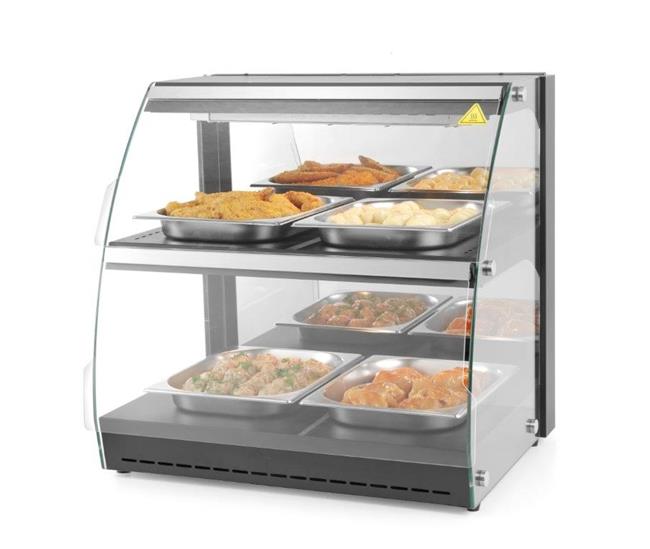 Hendi - Witryna grzewcza kwarcowa – dwupoziomowa Wariant podstawowy