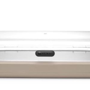 Hendi - Witrynka chłodząca UNIQ, HENDI, designed by Robert Bronwasser, GN 1/1, beżowy, 593x389x(H)147mm, Prostokątny Wariant podstawowy