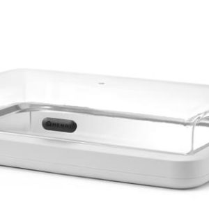 Hendi - Witrynka chłodząca UNIQ, HENDI, designed by Robert Bronwasser, GN 1/1, biały, 593x389x(H)147mm, Prostokątny Wariant podstawowy