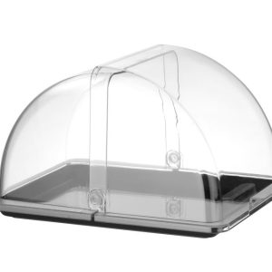 Hendi - Witrynka roll-top, HENDI, GN 1/2, czarny, 325x265mm, Prostokątny Wariant podstawowy