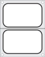 Hendi - Wymienna matryca do zgrzewarki Hendi wykonana z polerowanego aluminium Czarna silikonowa uszczelka Wariant podstawowy