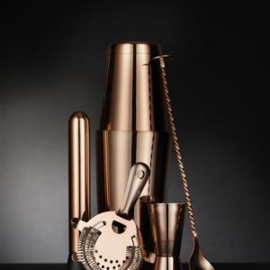 Hendi - Zestaw barmański w tubie, Bar up, miedziany, o120x(H)320mm Wariant podstawowy