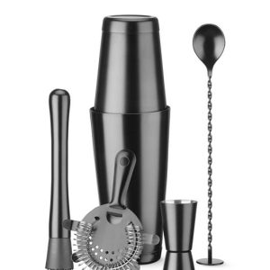 Hendi - Zestaw barmański w tubie, BarUp, czarny, ?120x(H)320mm, Okrągły Wariant podstawowy