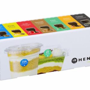 Hendi - Zestaw etykiet jednorazowych Food Safety na każdy dzień tygodnia z podajnikiem, HENDI, 240x80x(H)100mm Wariant podstawowy