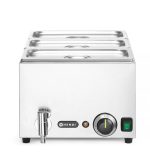 Hendi - Zestaw: Bemar HENDI Ranger z kranem spustowym + 3x GN 1/3 z pokrywką , HENDI, GN 1/1, 230V/1000W, 604x332x(H)242mm Wariant podstawowy