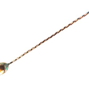 Tomgast - Łyżka barmańska z muddlerem 30 cm miedziana