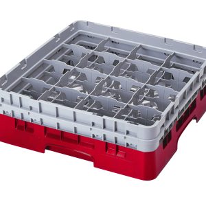 Tomgast - Kosz na szkło 10,9x21,6 cm czerwony