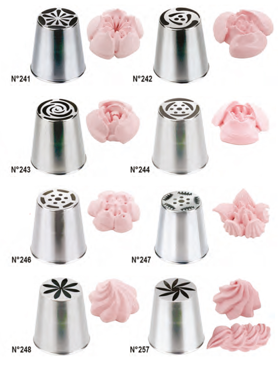 Tomgast - Końcówka Dekoracja - kwiat, wzór nr 247