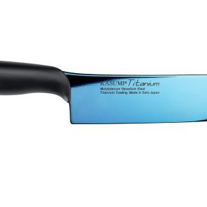 Tomgast - Nóż Santoku Titanium dł. 18 cm, niebieski