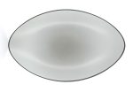 Tomgast - EQUINOXE Talerz owalny 35x22,3 cm, szary
