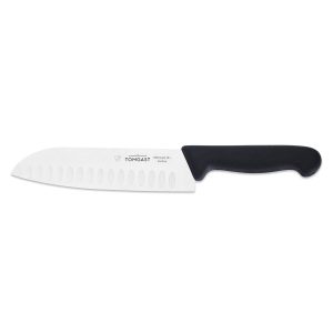 Tomgast - Nóż Santoku 18 cm, czarny