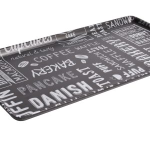 Tomgast - Taca bufetowa GN 1/3 z melaminy - wzór czarna